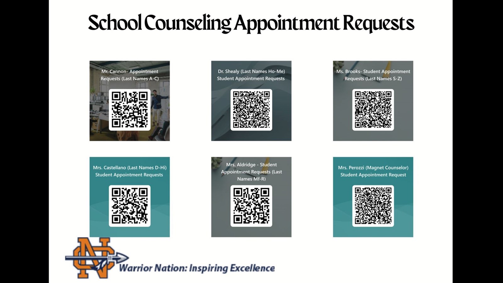 Counseling Appointments 2023-24